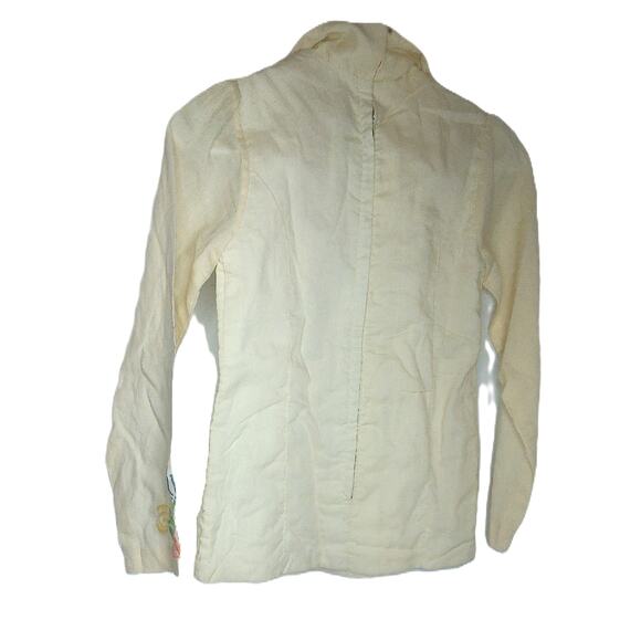 Vintage Floral Embroidered Bohemian Top Shirt READ - Picture 4 of 6